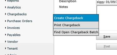 Create Chargeback